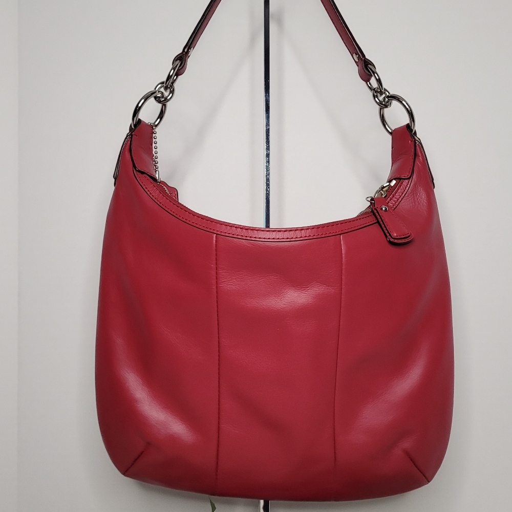 Coach Kristen Woven Leather Hobo/Crossbody Purse E1269-19314 - Picture 4 of 12
